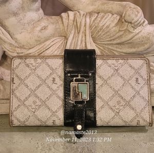 L.A.M.B. by Gwen Stefani Bi-fold Shadow Wallet Luxury Designer Handbag #628